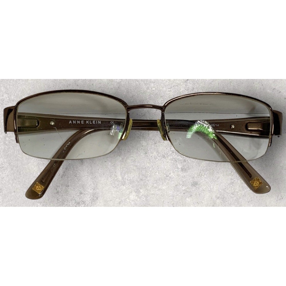 ANNE KLEIN AK5003 208 MOCHA EYEGLASSES GLASSES METAL FRAME 50-17-135mm 06/14